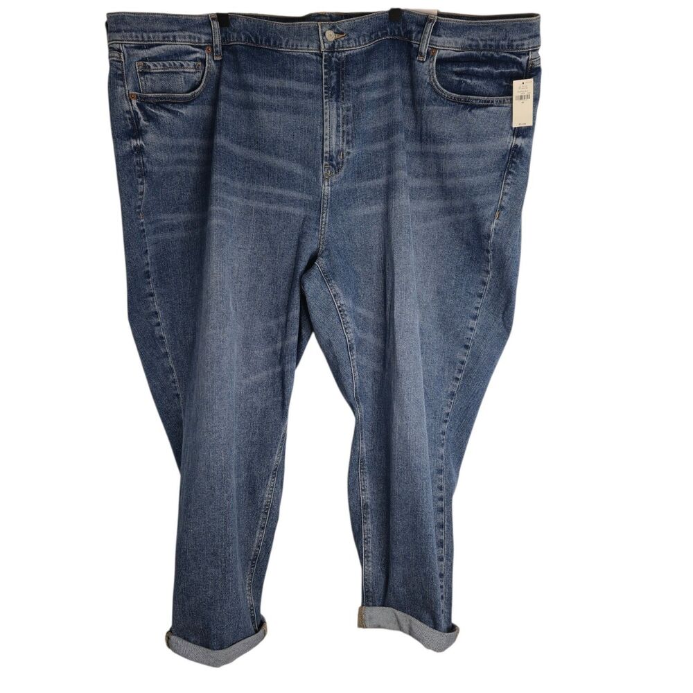 Old Navy Jeans Womens 28W Boyfriend Mid Rise Blue Denim NEW